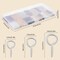 600 Pcs Screw Eye Pins Hooks 6 Colors Small Metal Eyelet Mini Screw Pin Peg Self Tapping Eye Hooks for Jewelry Making DIY Art Crafts(4 x 8 mm, 5 x 10 mm, 6 x 13 mm)